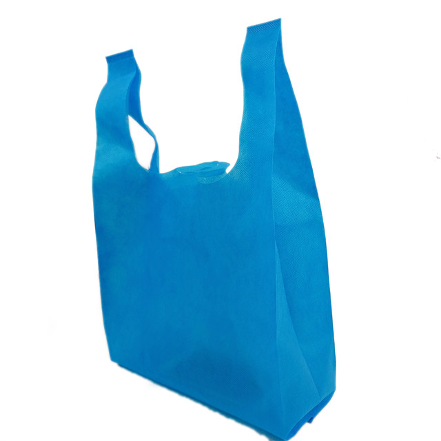 100%pp 可重复使用的无纺布环保 T 恤购物袋